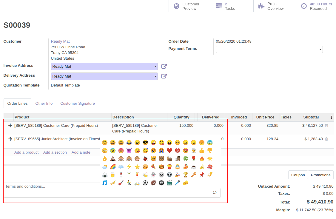Odoo • Image and Text