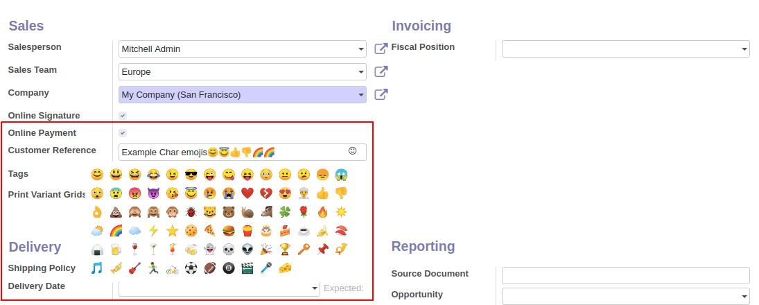 Odoo • Image and Text