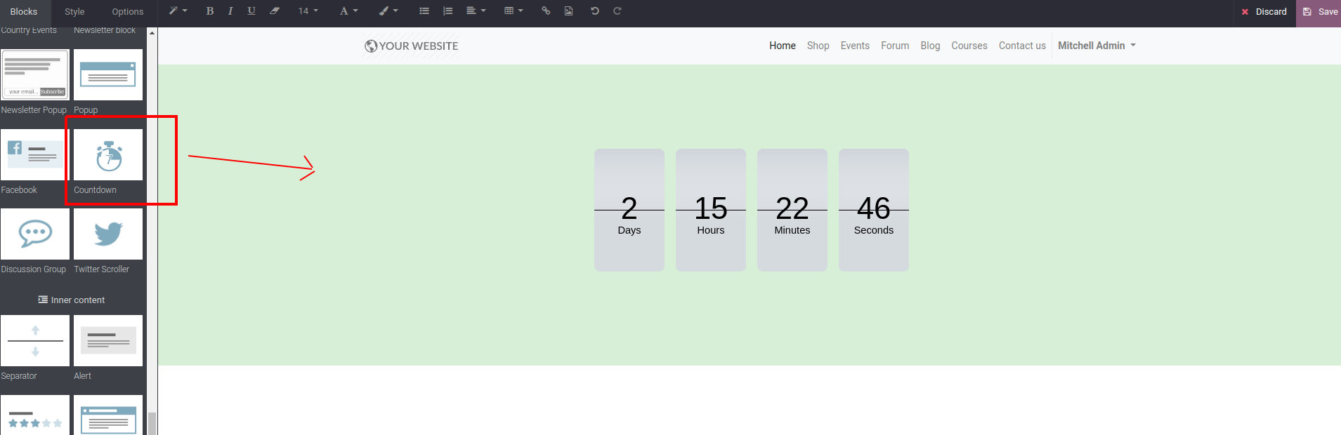 Odoo • Image and Text