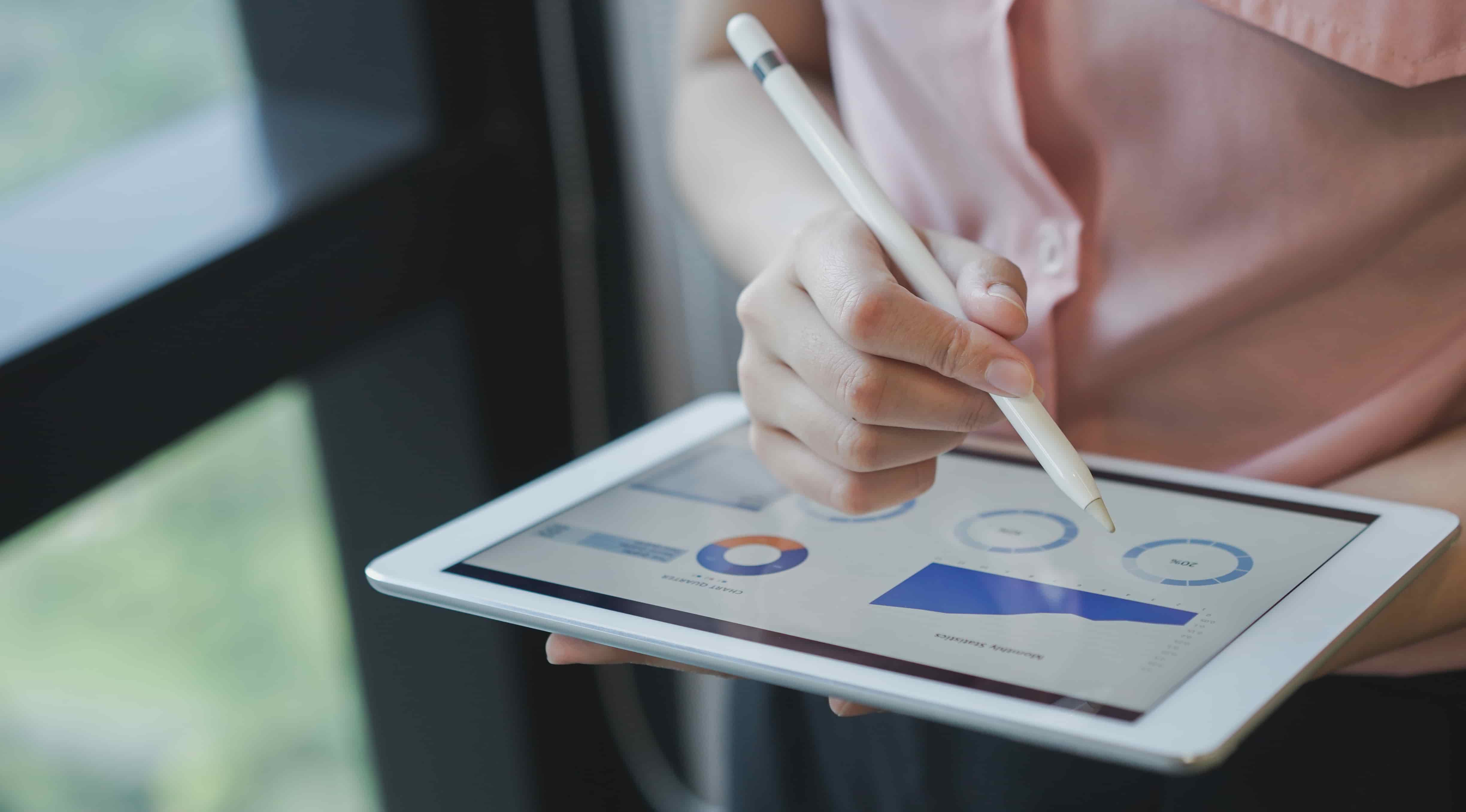 a lady using approval management software in saudi arabia